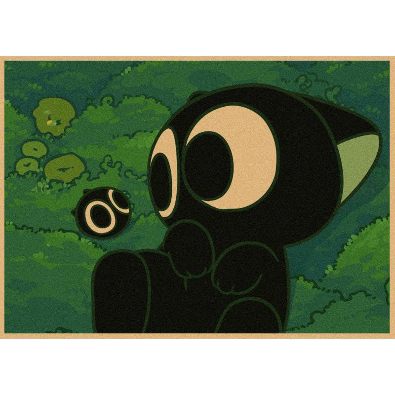 Luo Xiaohei Anime Retro Poster - Decorative Wall Art for Cafe, Bar, or Restaurant