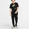 Nike Черная футболка с коротким рукавом для мужчин с принтом логотипа из двух свушей