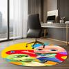 CoComelon Printed Round Rug Carpet Chair Rug Area Rug Entryway Doormats,for Office Chair Living Room Bedroom Kitchen Room.