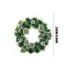 Artificial Flowers Red Berries Garland Christmas Wreath Plastic Front Door Hanging Xmas Party Decor for Home Wall Porch 25CM