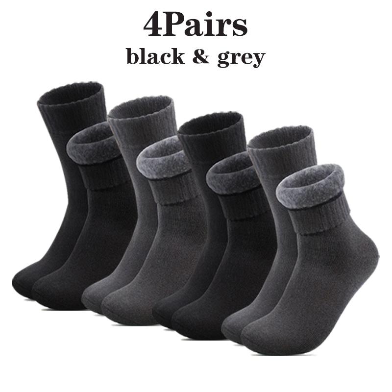 Мужские осенние и зимние супер толстые плюшевые носки 1/2/4/6/8/10/15/20 пар повседневных теплых и морозостойких носков средней длины для активного отдыха