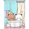 PO01 Занавеска для душа Ванная комната Милый медведь Панда Бубу Дуду декор Современные бытовые товары Занавеска для ванной Подарок на выпускной Фестиваль