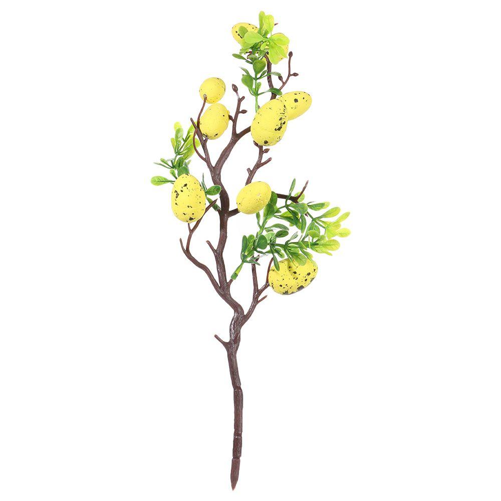 DIY живопись искусственное пасхальное яйцо ветка дерева поддельные растения пенопластовое яйцо цветок пасхальное украшение