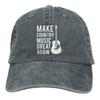 Make Country Music Great Again Hat,Washed Cowboy Baseball Cap Unisex and Women Trucker Hat Dad Cap