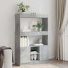 VidaXL Highboard Concrete Grey 92x33x140 Cm Engineered Wood, Bookcase, Modern Bookcase, Bookshelf 3309612