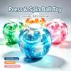 Светодиодные Магические Нажимные Вращающиеся Шарики для Снятия Стресса Fidget Balls Аутизм СДВГ Концентрация Тихие Крутые Гаджеты Уникальные Подарки Для Детей и Взрослых