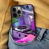 Synthwave 80's Retro Art Soft Phone Case for iPhone 17 Air 16e Pro max 15 Pro 13 14 Plus 11 12 MagSafe Magnetic Coque