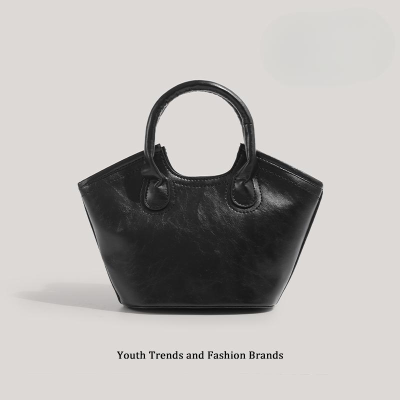 Сумка-корзина французского винтажного стиля на одно плечо, сумка-ведро для поездок на работу, красная свадебная сумка