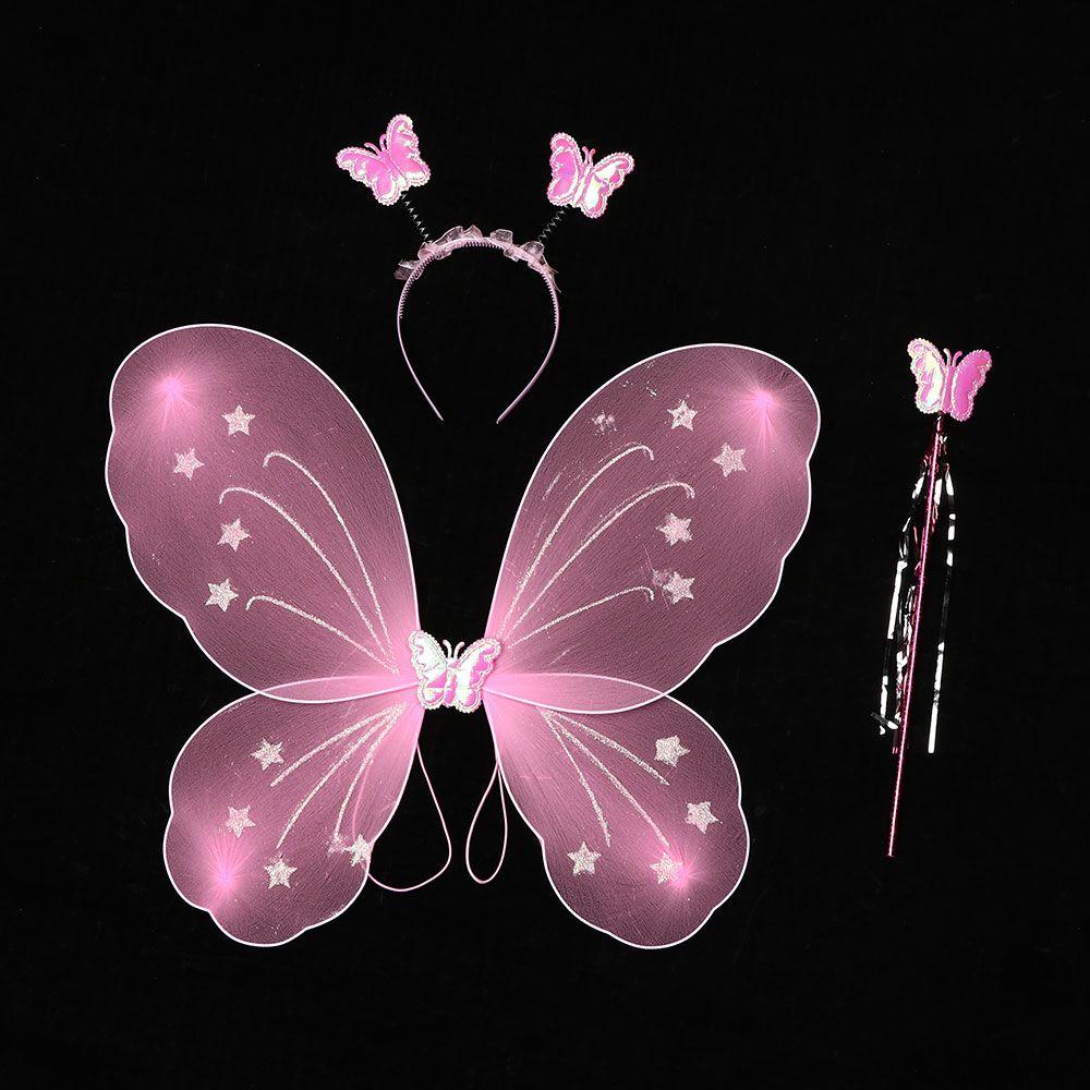 Cosplay Ladies Party Decor Butterfly Wings Princess Hair Hoop Fancy Dress Set Fairy Wand