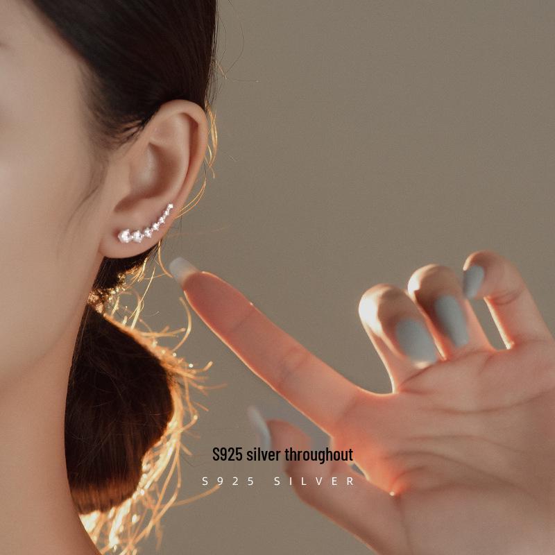 Серьги из серебра 925 пробы с цирконами Banyan Tree - Элегантные и стильные серьги-крючки для женщин