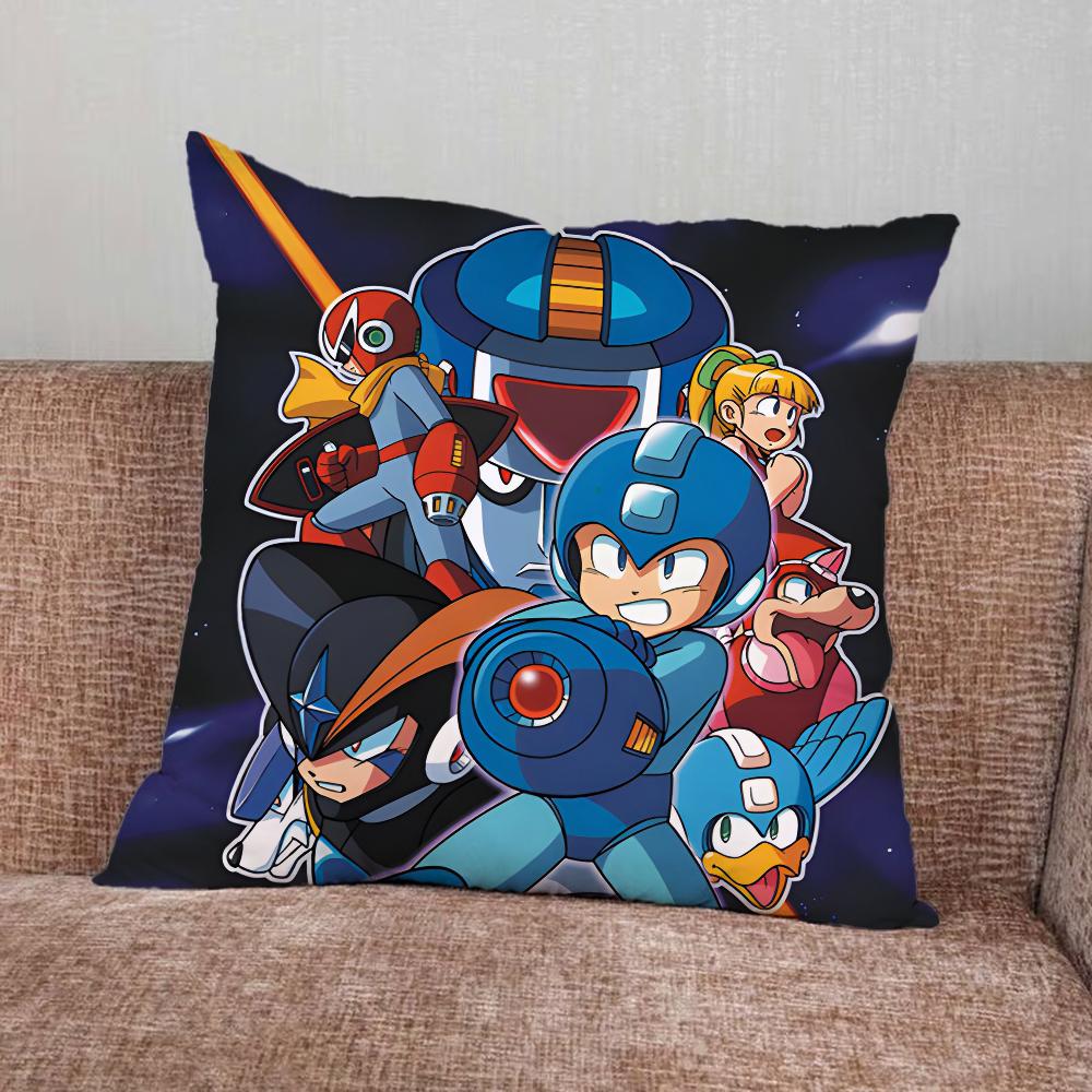 Игровой M-Megaman R-Rockman Наволочка Для Домашней Спальни Автомобиля Офиса Декора Гостиной Дивана Подушки Чехол Подходящий
