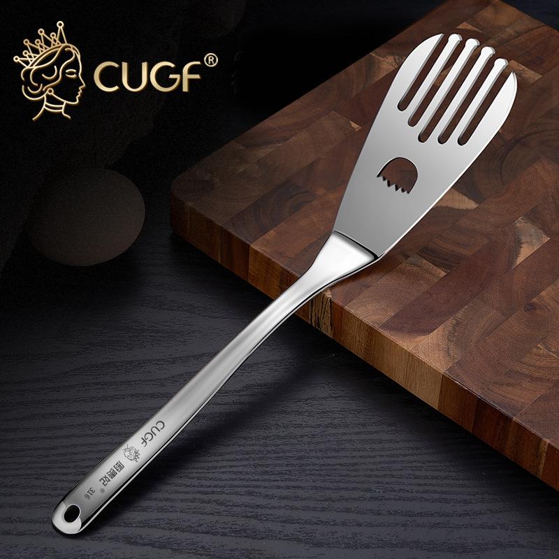 1 шт., лопатка из нержавеющей стали 316, лопатка для стейка, инструмент для омлета, кухонный теппан, многофункциональная лопатка для жарки