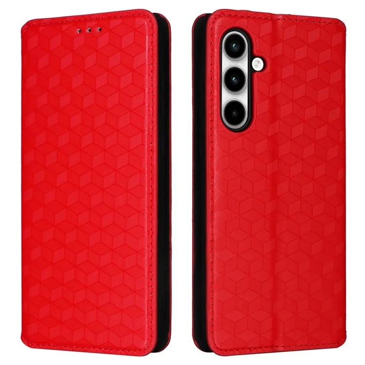 Для Samsung Galaxy A35 5G телефон кошелек кожаный чехол ромб тиснением