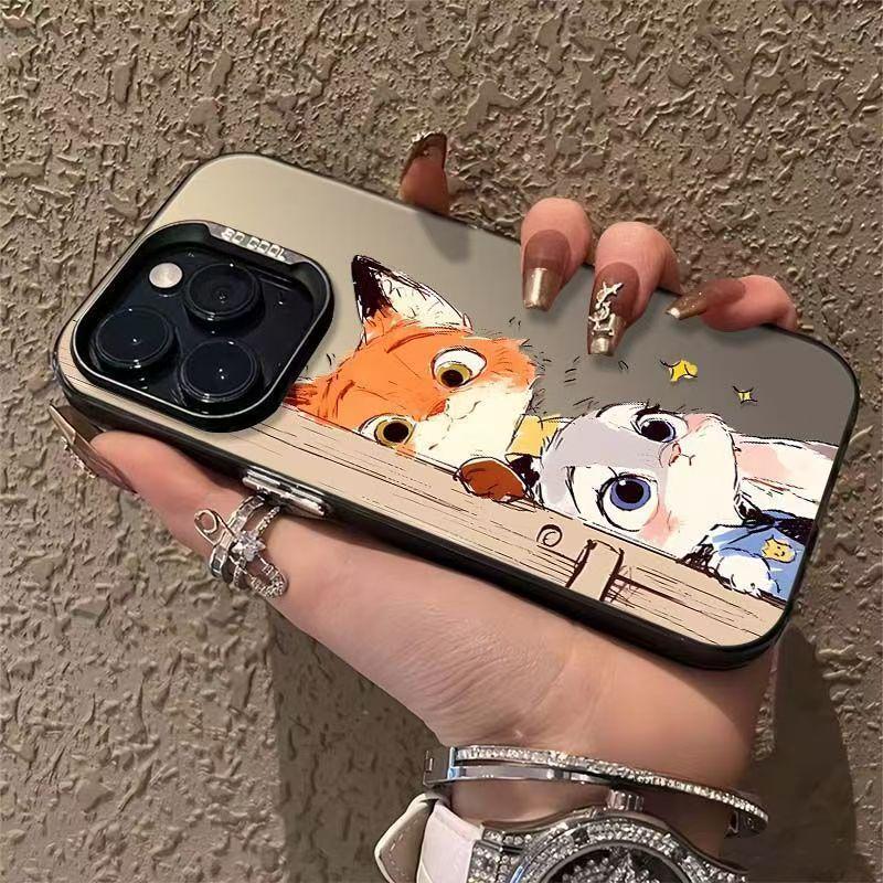 Чехол для телефона Cross Judy Nick Silver Shell, милый, для Apple 17/16/15 Pro, 14 Pro Max, 13/12