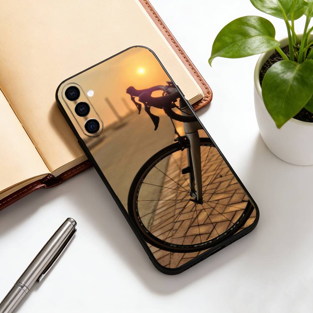 Чехол для телефона для шоссейного велосипеда для Samsung Galaxy A73, A72, A71, A70, A53, A52, A51, Другие Мягкий Черный Чехол