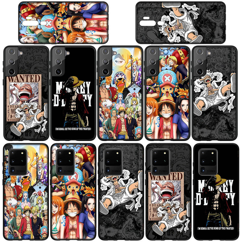 Чехол для телефона Samsung Galaxy S25 S24 S23 S22 Ultra FE Plus A17 A37 A57 A56 A55 A06 A16 A15 A36 A26 A35 A05 A25 A54 A34 с комиксами, Луффи, Gear 5, One Piece.