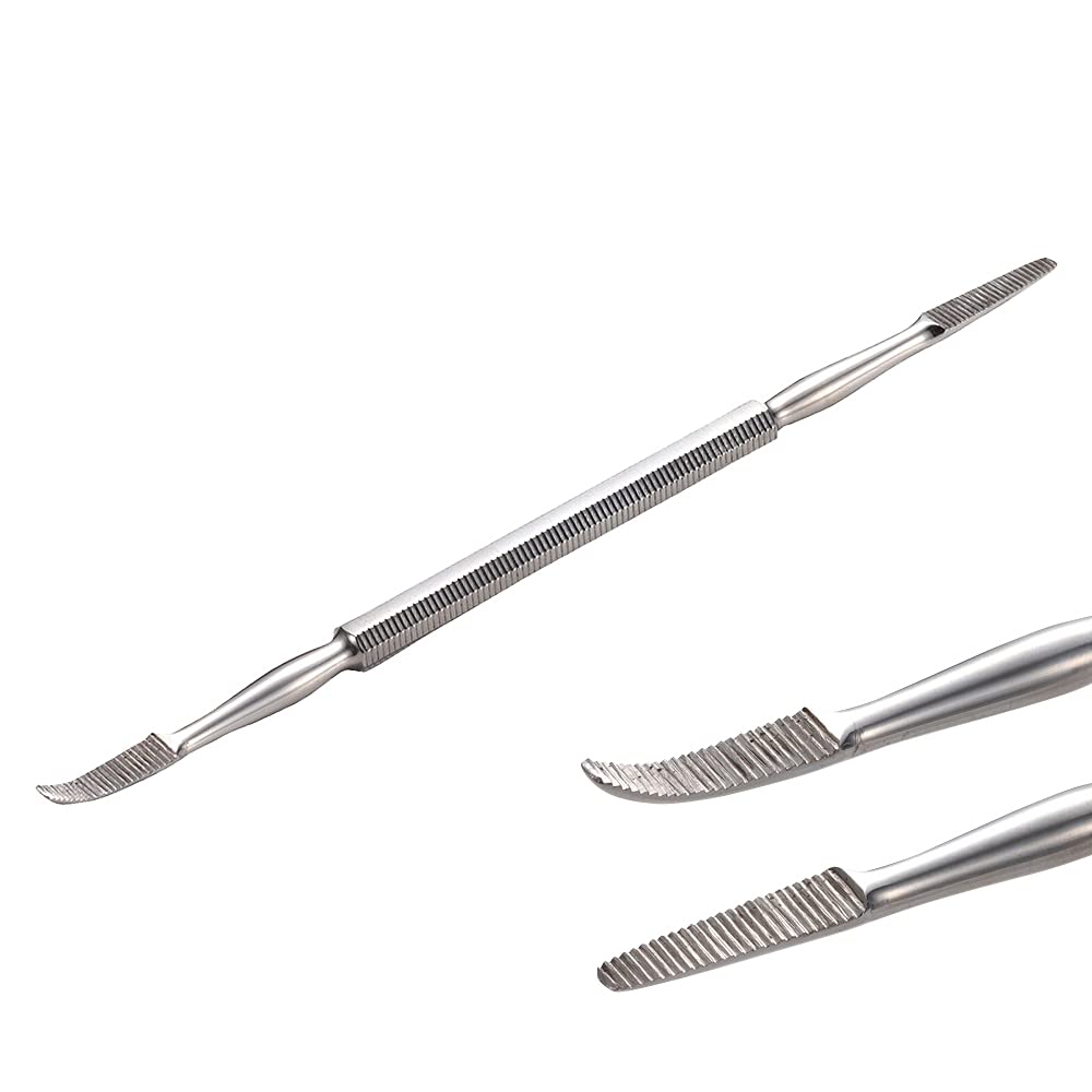 iMedia Ingrown Nail Stainless Steel Nail File and Dual for Toenails File, Clipper, Curved, Straight, Head,