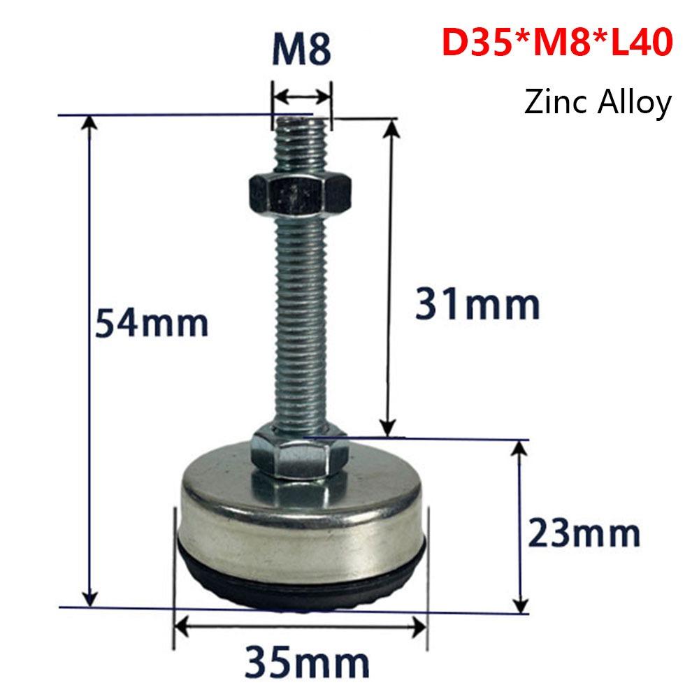 1Pcs 304 Stainless Steel Furniture Leveling Foot Table Leg Leveler for Office Household Leveling