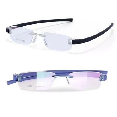 Очки RSINC Combo Rimless Frame для унисекс Серебристо-черные-синие Синяя бирка A1 JL186703228918
