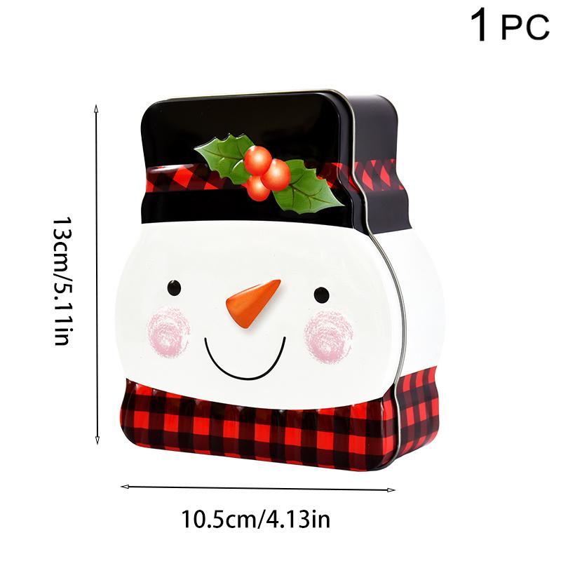 Мультяшные рождественские железные коробки для конфет пряничный человечек рождественские украшения для дома новогодние рождественские детские подарки коробка орнамент Навидад