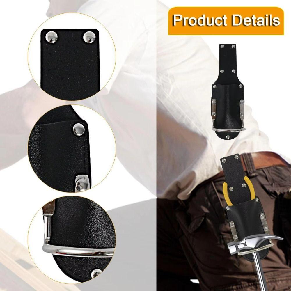 Handy Design Hammer Holder PU Leather Drill Belt Clip Portable Tool Pliers Holder Electrician