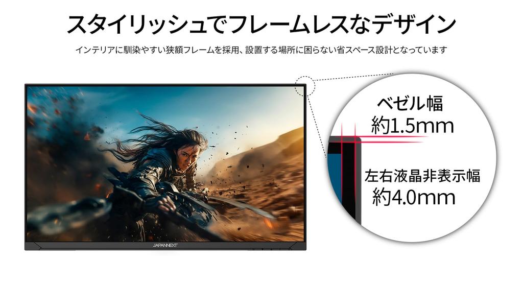 JAPANNEXT дюймовая IPS-панель 200 Гц совместимый игровой монитор с разрешением Full HD HDMI DP USB 65 Вт мощность HDR400 эквивалент PS5 подключение год 23.8