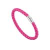 Leather Rope Steel Braided Leather Magnetic Clasp 1 Piece Handmade Woven Bracelet Wrap Silk Fashion  Jewelry Accessory