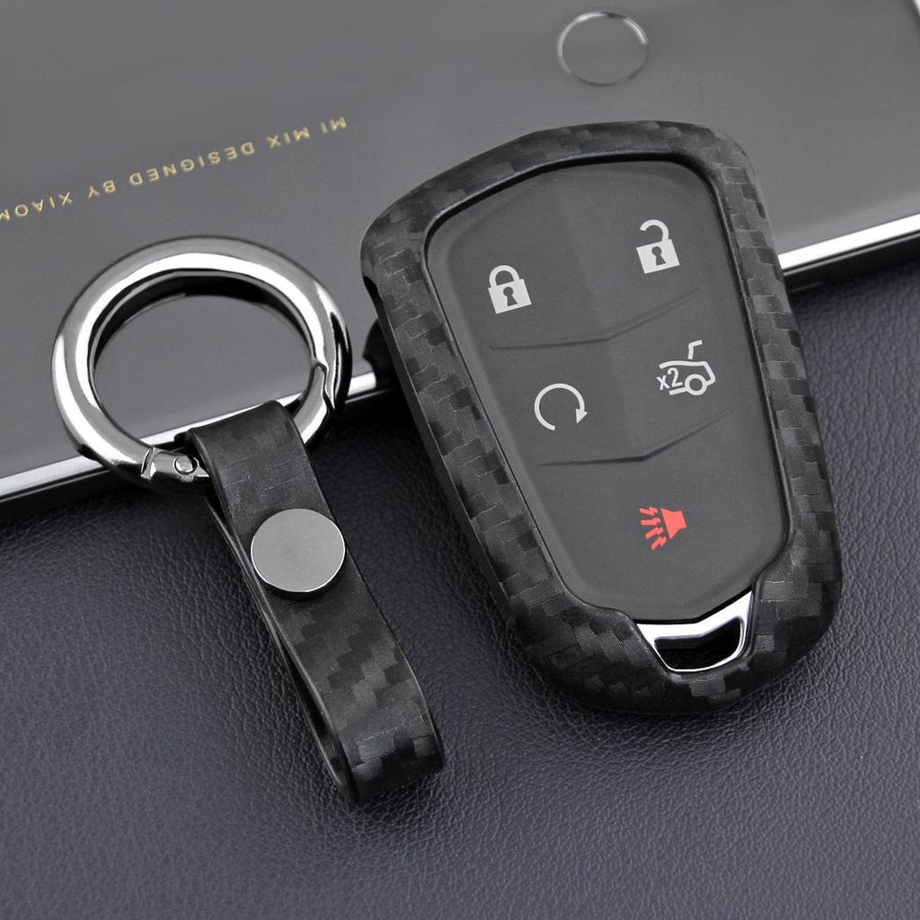 Cadillac XTS/US Escalade/CT6/ATS-V Carbon Fiber Key Shell Cover