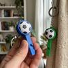 Football 3D Printed Clicker Ball Keychain Funny Football Whistle Press Keychain  Backpack Pendant