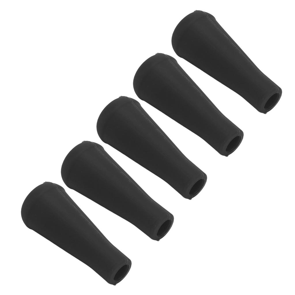 5PCS Archery Arrow Tip 8MM Inner Diameter Rubber Arrow Points For Arrows Training Outdoor Black