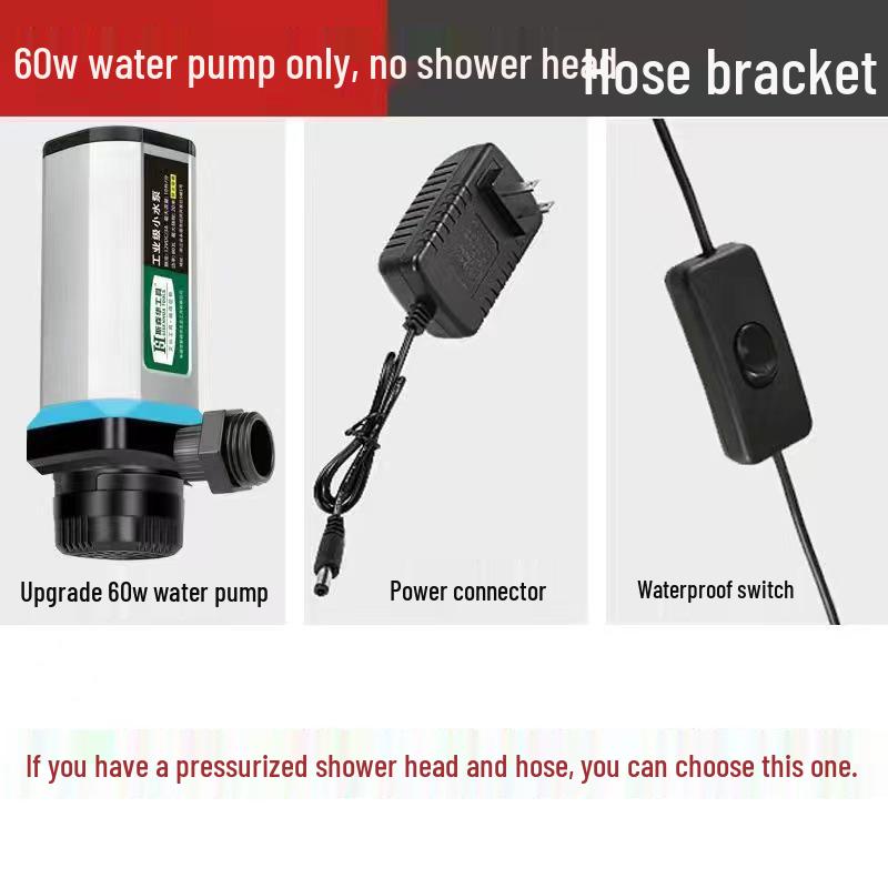 Портативная аккумуляторная электрическая душевая лейка для общежитий, аренды, улицы