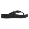 Crocs Baya Platform Cut Out Detail Flip Flops 'Black' Women's
