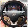 Ручная прошивка чехла на руль автомобиля для Honda CRV CR-V 2007 2008 2009 2010 2011 Сделай сам Замша и Кожа Аксессуар для интерьера
