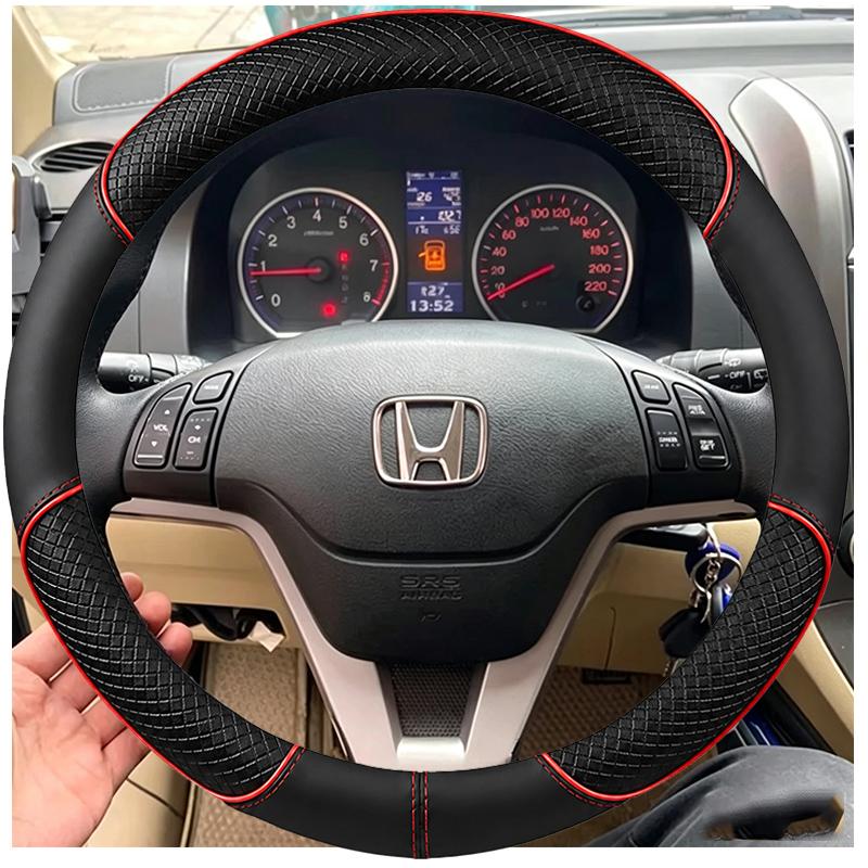 Ручная прошивка чехла на руль автомобиля для Honda CRV CR-V 2007 2008 2009 2010 2011 Сделай сам Замша и Кожа Аксессуар для интерьера