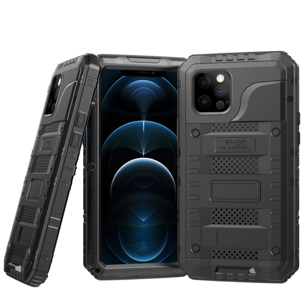 360 Full protection IP68 Level Waterproof Shockproof Mobile Phone Cover case for iphone 16 Pro Max 15 14 13 12 11 With Screws