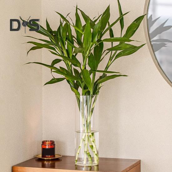 Прозрачная цилиндрическая ваза для цветов, свадебная вечеринка, обеденный стол, центральный элемент, гидропонный держатель для цветов, прозрачный контейнер для растений, украшение