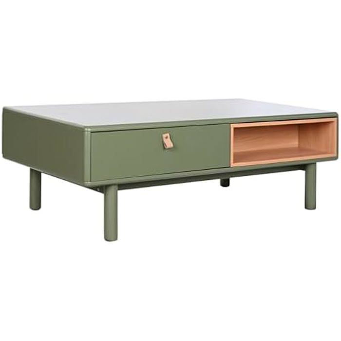 Table Basse - HOME ESPRIT - Rectangulaire - Bois MDF - 120x60x40 cm - Multicolore