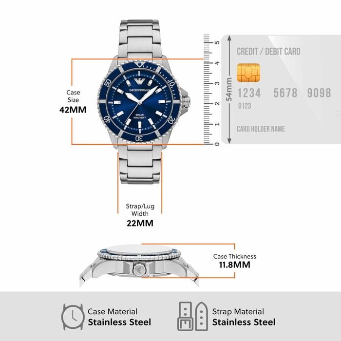 Emporio Armani Часы World Explorer AR11697 Мужские Серебряный Серебряный AR11697