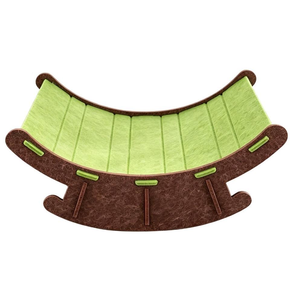 Elevated Pet Rocker Bed Wear-Resistant Cat Lounge Chair Cat Claw Rocker Chair for Grinding Paws