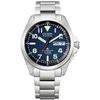 Наручные часы CITIZEN PROMASTER (Радиоуправляемые, Водонепроницаемость 20 АТМ, Легко читаемые) AT6080-53L, Легкие титановые часы с индикацией дня недели и даты,