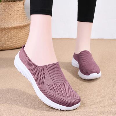 Модные женские туфли из вулканизированной ткани, повседневные туфли на плоской подошве, сверхлегкие и дышащие сетчатые тапочки, лоферы Zapatos De Mujer