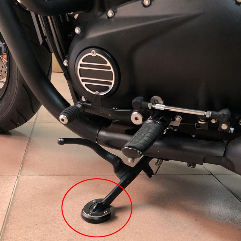 Moto Side Stand Extension Enlarge Pad Foot Support Cover Accessory For Triumph Bonneville Bobber T100 T120 2016-2020