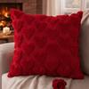 45*45 CM Heart Plush Pillow Cover Romantic Throw Pillow Cover Sweet Cushion Cover  Bedroom Decor