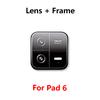 For Xiaomi Pad 6 / 6 Pro Camera Glass Lens Frame Cover Holder Replacement Repair Parts