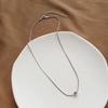 Корейское минималистичное геометрическое маленькое ожерелье с шариками, модная простая цепочка на ключицу, тонкая цепочка на шею