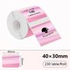 230pcs New Thermal Laser Label Paper Waterproof 40x30 Mm Rectangular Label Self Adhesive Tear-resistant Printer Paper