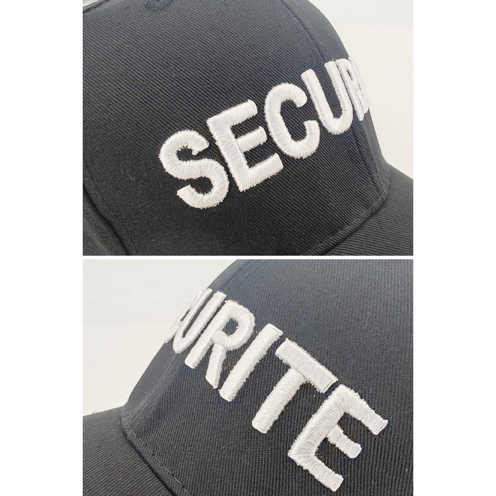 Новая бейсболка Securite SECURITY Крутая черная вышивка Мужская кепка Бейсболка Кепки Шляпа Униформа Крутые кепки Шляпа для взрослых мужчин