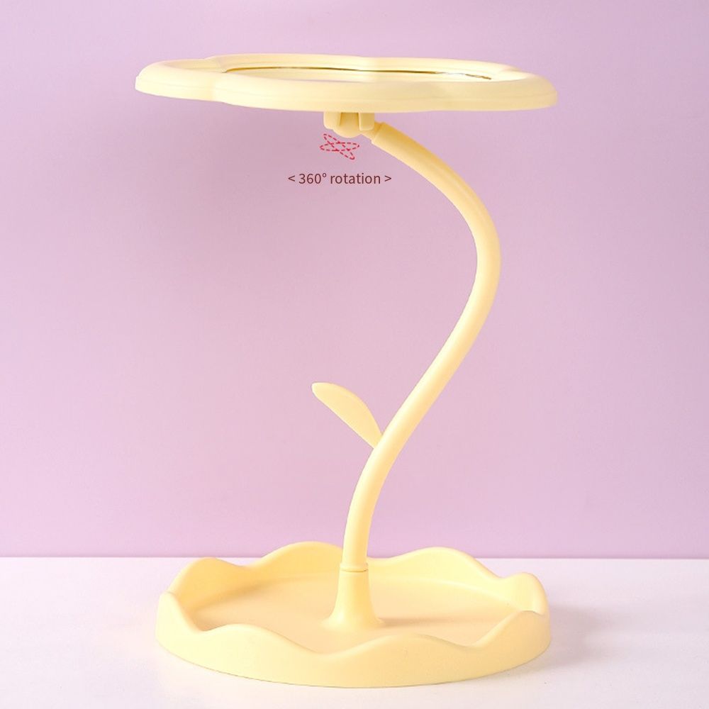 Detachable Sunflower Shaped Dressing Mirror Cute Table Mirror Durable Desktop Makeup Mirror  Home