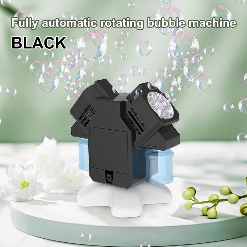Children'S Bubble Toy Outdoor Birthday Party Wedding Rotating Double Head Bubble Machine Toy Without Battery Bubble Water