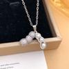 Necklace Fashion Starfish Peanut Copper Inlaid Zircon Necklace Simple High-end Femininity Imitation Pearl Clavicle Chain